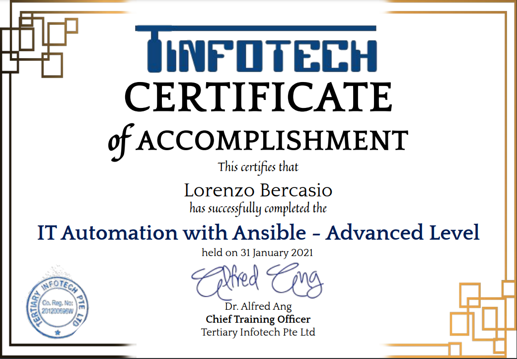 IT Automation with Ansible - Advanced Level