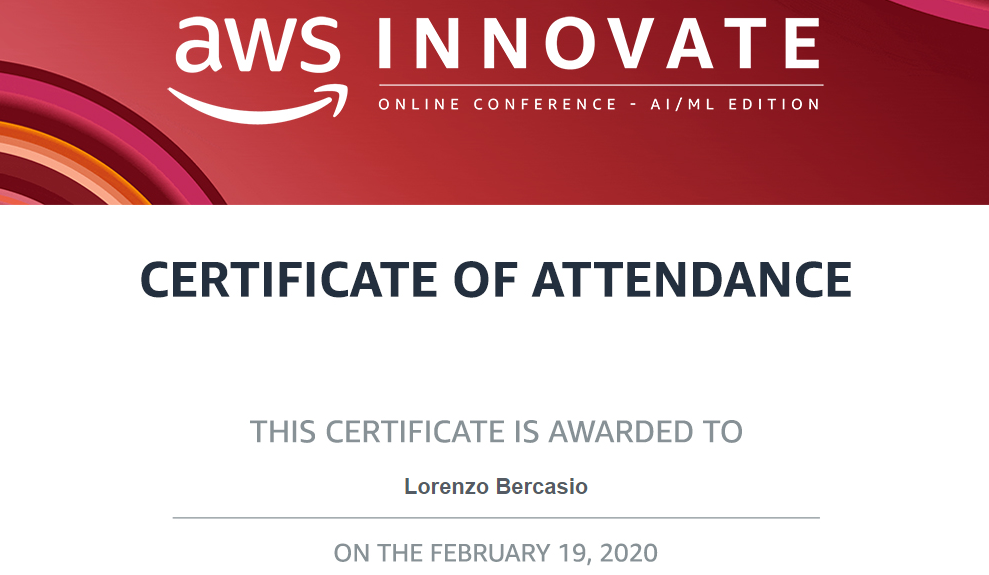 AWS Innovate 2020