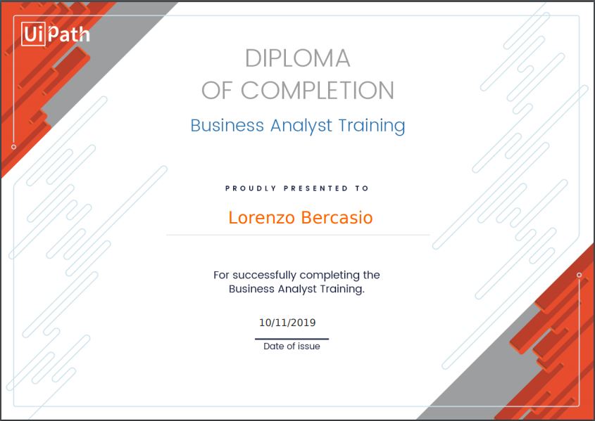 UIPath Business Analyst Training