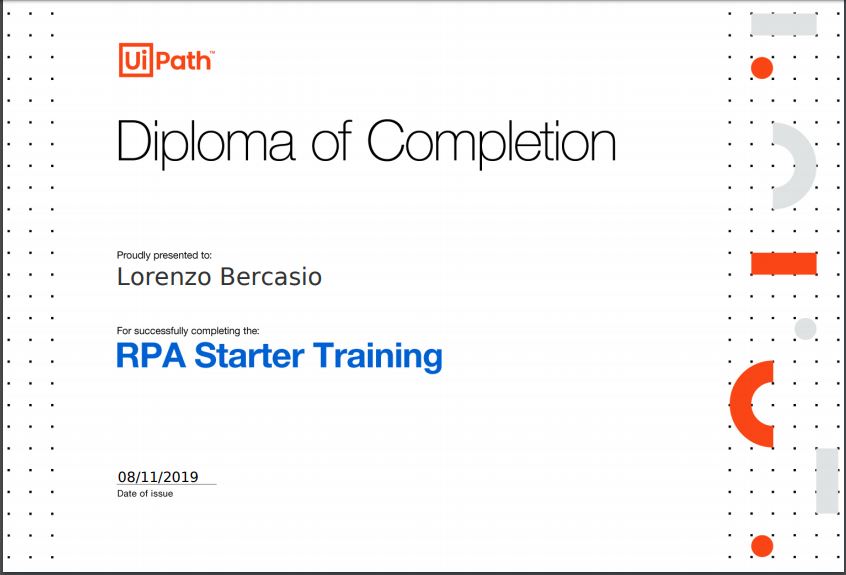 UIPath RPA Starter Training