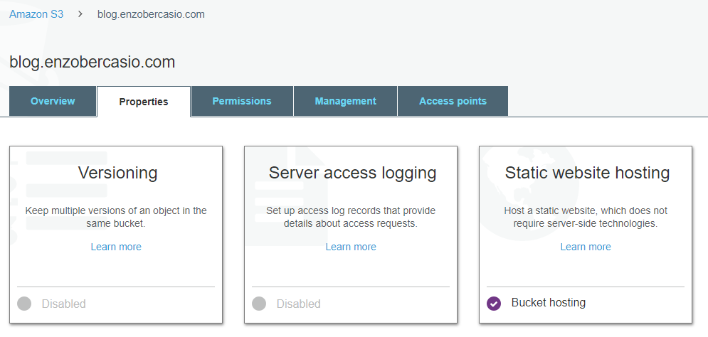 Hosting Static Site in AWS