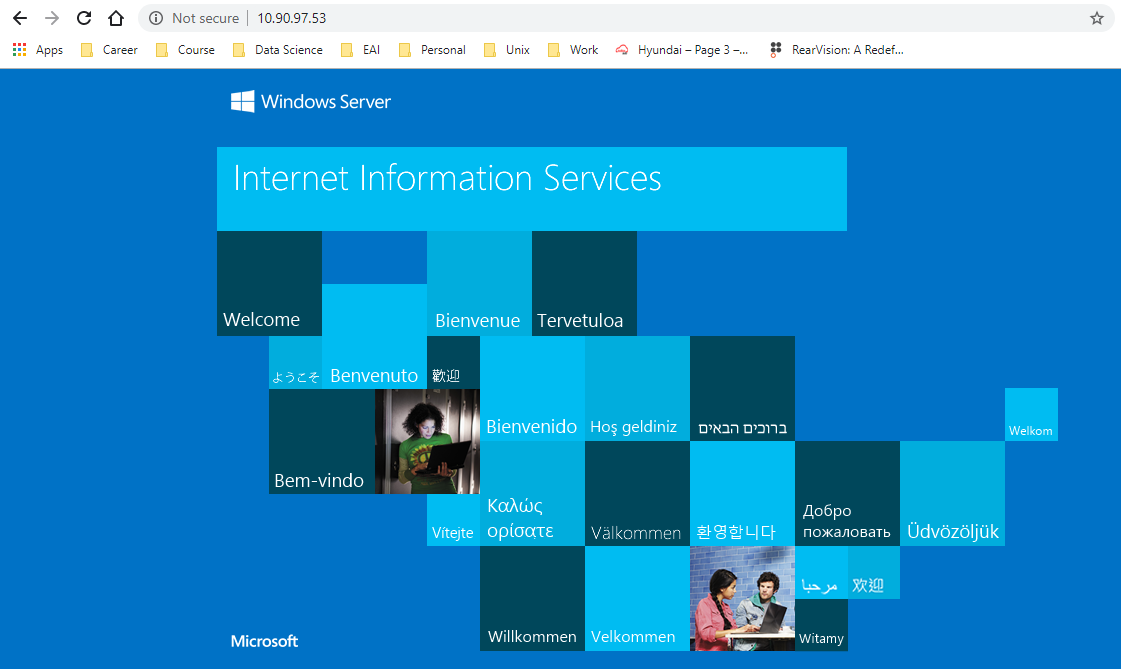 Installing IIS